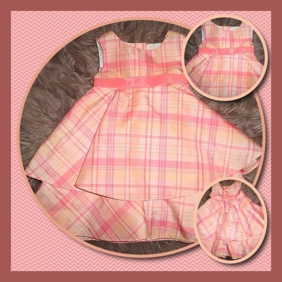 GOOD LAD DRESS SPRING EASTER PINK FULL LAYERED TWIRL TIERED~GIRLS SIZE 12M 12 MO - Picture 2 of 4